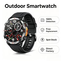 2026 KC93 Herren Robuste Outdoor GPS Smartwatch 1,56 Zoll Bildschirm Kompass Höhenmesser BT-Anruf Multi-Sportmodi Individuelles Logo Verfügbar