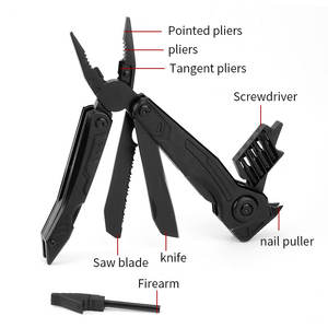 Cuchillo táctico multifuncional listo para usar, cuchillo de bolsillo para exteriores, combinación de fábrica, mango de aluminio, sistema de medición métrica - Product Image 2