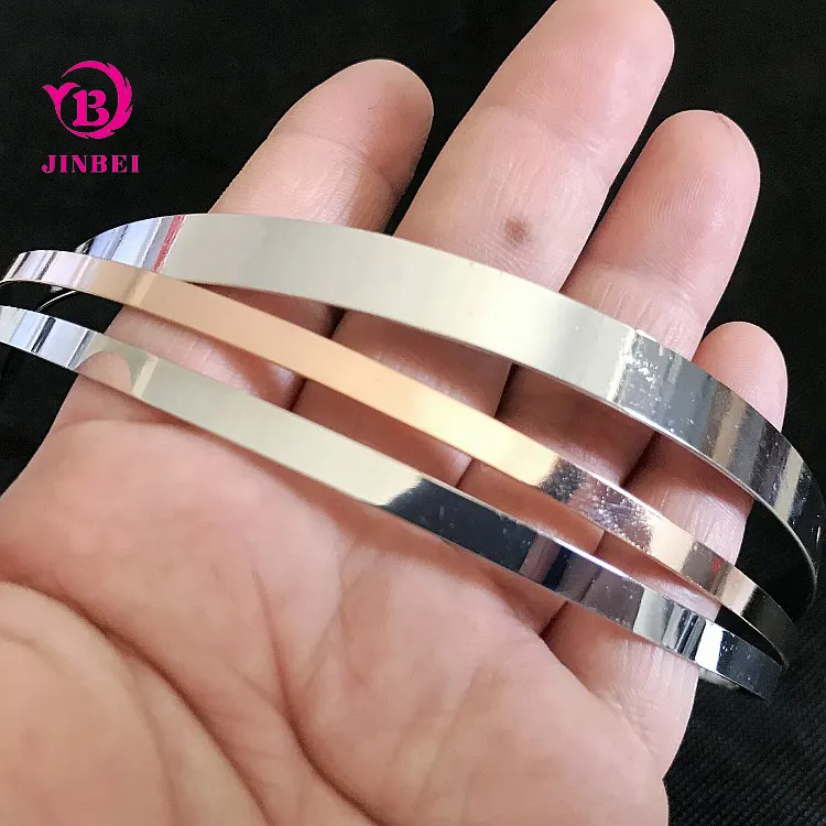 Großhandel Silber Schwarz Gold Metall Stirnband Für Frauen Männer Haar Reifen Diy Haarband Zubehör