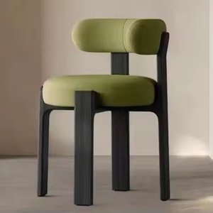 Chaise de salle à manger <span class=keywords><strong>scandinave</strong></span> moderne de luxe, rembourrée en <span class=keywords><strong>tissu</strong></span>, en bois massif, qualité hôtelière, mobilier durable pour la maison - Product Image 3