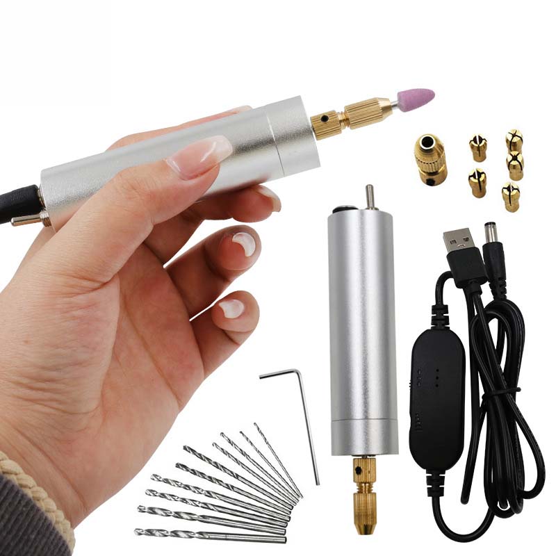 5V Elektrogravur Schnitzerei Chisel Stift-Set Elektroschleifer schleifen polieren Handbohrer kleines Gravurgerät für Holzhandwerkzeug