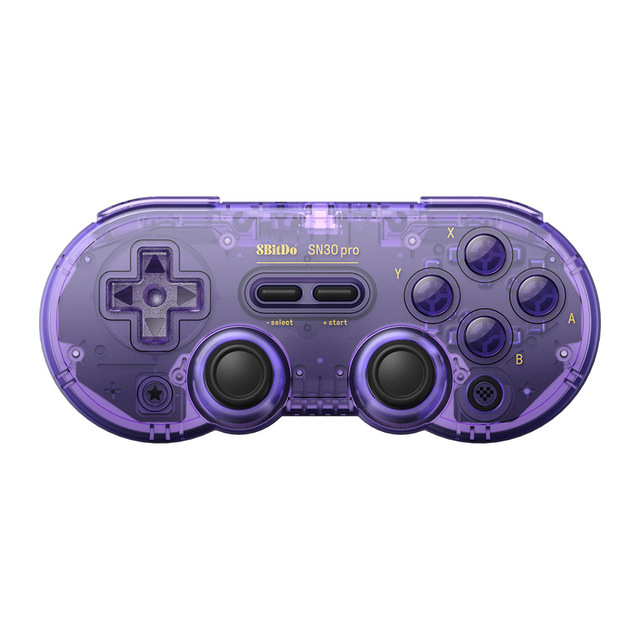 8Bitdo SN30 Pro BT Wireless Game Controller Joypad Transparent Purple Green for Windows MacOS Android PI Than Nintendo Switch