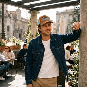 Casquette Trucker 5 Panneaux Personnalisée <span class=keywords><strong>de</strong></span> Haute Qualité pour Hommes, en Tissu Mesh avec Broderie 3D, Idéale pour les Activités <span class=keywords><strong>de</strong></span> Plein Air, la Plage et la Pêche - Product Image 6