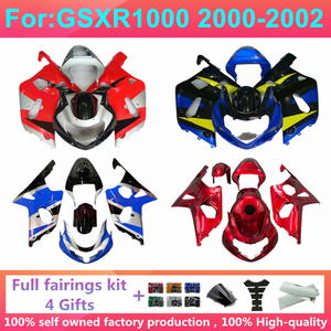ชุดแฟริ่งฉีดขึ้นรูปสำหรับรถมอเตอร์ไซค์ GSXR1000 00 01 02 <span class=keywords><strong>GSXR</strong></span> 1000 K1 <span class=keywords><strong>K2</strong></span> 2000 2001 2002 ชุดแฟริ่งครอบตัวรถครบชุด Zxmt - Product Image 1