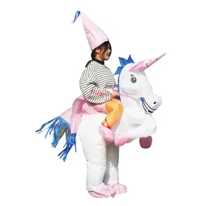 Halloween Party Riding Unicorn Inflatable Cosplay Inflatable Horse Costume Inflatable Unicorn Costumes Mascot