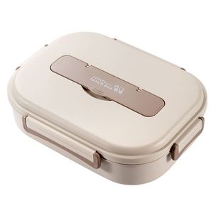 Thermal Insulation Portable Sealed Large Capacity Split Plate Microwave Safe Office Students 316L Stainless Steel Lunch <b>Box</b> - Product Image 5
