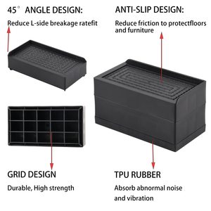 029-C009 Vente chaude : Patins <span class=keywords><strong>de</strong></span> meubles silencieux en feutre <span class=keywords><strong>de</strong></span> haute qualité, réglables, en plastique, pour canapé-<span class=keywords><strong>lit</strong></span> - Product Image 3
