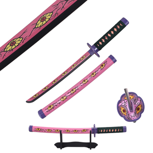 Nouvelle Épée Miniature Tueur de Démons <span class=keywords><strong>Kokushibou</strong></span> Tsugikuni Michikatsu en Bois de Bambou, Épée d'Anime - Product Image 1