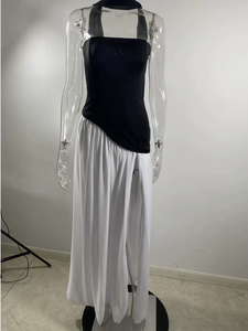 <span class=keywords><strong>Abito</strong></span> <span class=keywords><strong>lungo</strong></span> sexy senza schienale con <span class=keywords><strong>spacco</strong></span> e spalline sottili, vestibilità slim, nuova collezione Primavera Estate 2025 - Hot Sale - Product Image 6