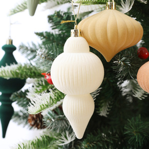 Nouvelles Boules de Noël en Flocage Personnalisées de Luxe, 6 pièces, Couleur Mocha Mousse, Imperméables, Décorations de Noël Respectueuses de l'Environnement - Product Image 2
