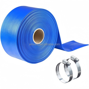 Tuyau de drainage plat en <span class=keywords><strong>PVC</strong></span> flexible le plus vendu (1/2 pouce-16 pouces) ; pour l'irrigation agricole, le lavage à contre-courant des piscines, les pompes de drainage - Product Image 6