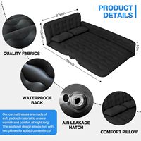 Matelas gonflable pour lit de voiture-lit à air Prix bon marché avec pompe pour camion, SUV, Minivan