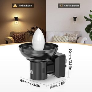 Luz Nocturna con Sensor de Anochecer a <span class=keywords><strong>Amanecer</strong></span>, Luz Nocturna LED, Luz Nocturna Pequeña para Montar en la Pared con Brillo Ajustable, Enchufable - Product Image 5