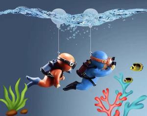 Décor d'<span class=keywords><strong>aquarium</strong></span> chasseur trésor, figurine d'<span class=keywords><strong>action</strong></span>, plongée à poissons, ornement de réservoir, Design réaliste, paysage, grotte, décor de bassin - Product Image 5