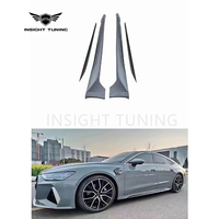 Kit carrosserie de haute qualité en plastique PP, nouveau diffuseur arrière et jupes latérales avec clips pour Audi A7 2019-2022, transformation en RS7