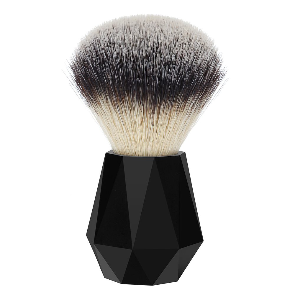 2023 New Trend Black Acrylic Handle Diamond Shape Best Shaving Brush Beard Brush Men's Grooming Tool