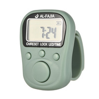 Compteur numérique électronique à sept canaux avec lumière LED et heure, compteur de doigts Tasbih