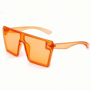 Gafas de Sol de Lente Única con Marco Cuadrado Grande, Coloridas, Vintage, UV400, con Logotipo Personalizado, Novedades para Mujer - Product Image 6