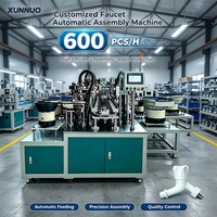 Ligne d'assemblage de pièces de robinets à moteur PLC entièrement automatique XUNNUO 5000 W, multi-tension, économie de main-d'œuvre, garantie 1 an, 600 pièces/heure