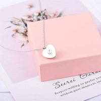 925 Sterling Silber vergoldet Adult Heart Memorial Urne Halsketten Mini Small Crema tion Urns für menschliche Asche