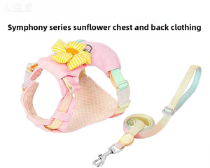 Arnés de Perro Acolchado de Poliéster de Moda Touchdog, Correa con Cierre de Botón, Diseño de <span class=keywords><strong>Cintas</strong></span> de Color Sólido, para Razas Pequeñas/Medianas/Grandes - Product Image 5