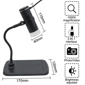 0.3MP 1000x480P電子拡大鏡ラボ研究生物学的学生3in1 USBデジタル顕微鏡 - Product Image 3