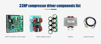 Pompe à chaleur personnalisée fabricant Shenzhen split climatiseur carte mère circuit imprimé 15HP inverter BLDC compresseur driver board
