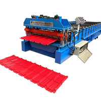 Petit pain hydraulique de feuille de tuile d'émaux de panneau de toit de profil en acier de coupe formant le prix de machine