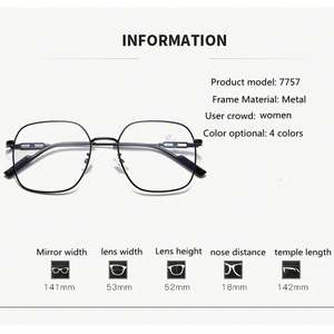 Gafas de Computadora con Prescripción para Mujer, Montura Grande, Anti Luz Azul, Fotocromáticas, Moda 2025 - Product Image 6
