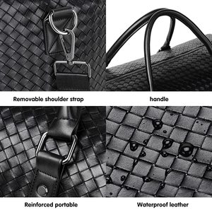 <span class=keywords><strong>Sac</strong></span> <span class=keywords><strong>de</strong></span> sport, <span class=keywords><strong>de</strong></span> voyage et <span class=keywords><strong>de</strong></span> week-end imperméable, élégant, grande capacité, en cuir PU, pour hommes - Product Image 2