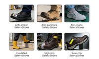 Bottes de sécurité industrielles pour hommes, embout en acier, résistantes aux acides, pour laboratoire chimique, pétrole, gaz, entrepôt frigorifique, travaux agricoles