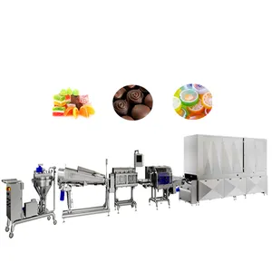 Línea de producción de dulces automática, máquina de fabricación de chicle de rendimiento estable
