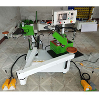Machine à bordurer les chants courbes et droits manuelle avec bras rotatif pliable