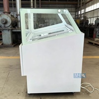Vitrine commerciale pour yaourts coupés à la main et en gros tranches, congélateur pour glaces dures, armoire à glaces et bâtonnets glacés