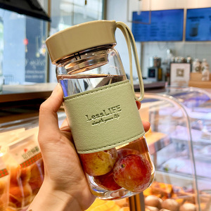 LossLife Glass Tea Infuser Cup With <b>Filter</b> 500Ml Travel <b>Water</b> <b>Bottle</b> For Summer - Product Image 2