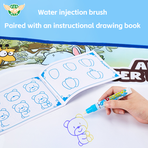 Детская развивающая игрушка для рисования, 120 х90, двухсторонняя, <span class=keywords><strong>2</strong></span> в 1, цветное одеяло для рисования, набор игрушек на холсте - Product Image 4