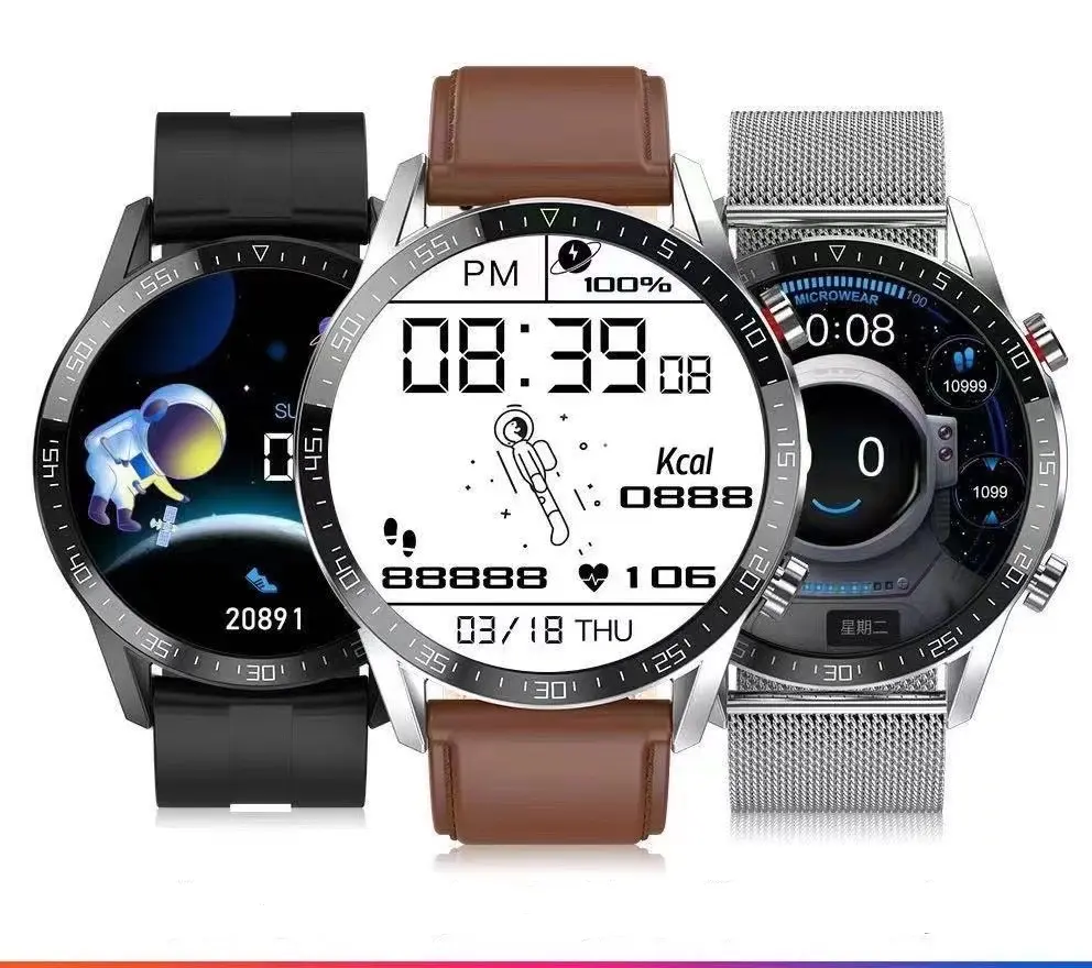 Hazır stok akıllı saat tam dokunmatik bilezik spor yeni moda su geçirmez IP68 spor L13 arama Android IOS Smartwatch