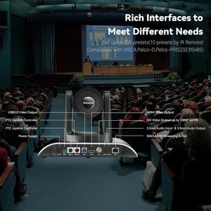 2024 TEVO-VHD630A Offre Spéciale (version ndi) NDI HDMI SDI USB3.0 caméra PTZ 30x <span class=keywords><strong>zoom</strong></span> caméra de vidéoconférence pour réunion <span class=keywords><strong>en</strong></span> <span class=keywords><strong>ligne</strong></span> - Product Image 6