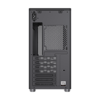 GAMEMAX MeshBox PRO BK - Caja de PC para Juegos ATX de Torre Completa con Ventilador de 12 cm y Panel Frontal de Malla de Acero para Fuente de Alimentación ATX
