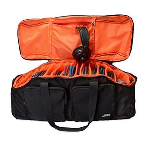 Bolsa de Transporte Tipo Slingbag Negra con Diseño de Camuflaje para Discos de Vinilo de 12 Pulgadas y Equipo, con Ruedas, Equipaje de Mano para DJ - Product Image 1