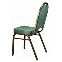 Chaise dôme empilable en tissu à motifs durable pour banquets, mariages, hôpitaux et parcs