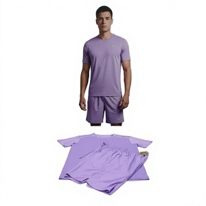 Camiseta Deportiva de Secado Rápido y Transpirable para Hombre, 100% Poliéster, Conjunto de Pantalones Cortos para Correr, Gimnasio, Entrenamiento, Ropa Deportiva para Exteriores - Product Image 3