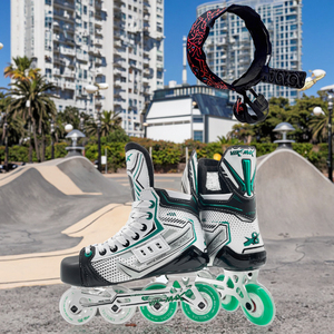 Patins à roulettes de hockey en ligne professionnels de haute qualité Vik Max avec 4 roues lisses en PU, chaussures de patinage à roulettes avec roues en alliage - Product Image 1