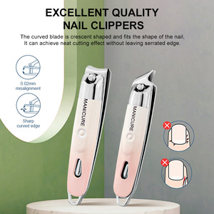 Ensemble professionnel de <span class=keywords><strong>manucure</strong></span> <span class=keywords><strong>et</strong></span> pédicure 12 pièces en acier inoxydable coupe-ongles Kit d'outils de soin des ongles avec étui en cuir de voyage - Product Image 2