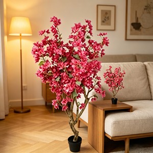 High Quality Real Touch <b>Artificial</b> Silk Bougainvillea <b>Trees</b> Durable <b>Indoor</b> Desktop Plants - Product Image 4