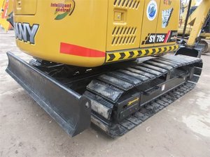 Excavatrice sur chenilles Sany SY75C jaune, équipement de construction hydraulique à commande intelligente, excavatrice de haute qualité - Product Image 5