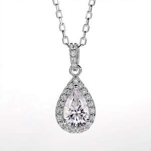 Anillo de Plata 925 con Moissanita DEF de Corte Pera de 1 Quilate HL06M, Ideal para Regalo - Product Image 4