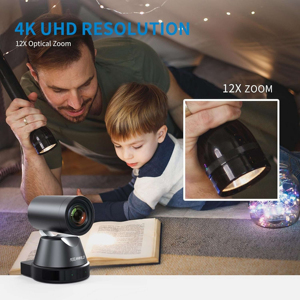 Feelworld 4K12x 4K PTZ Máy Ảnh Với AI Tự Động Theo Dõi 12X Zoom Quang Học HDMI USB3.0 <span class=keywords><strong>IP</strong></span> Dòng Cho Giáo Dục Trực Tuyến Lớp Học - Product Image 3