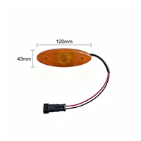 Feux latéraux LED pour engins de chantier KaiHua, lampe de signalisation durable à haut lumen, 27W 12V pour camion de construction