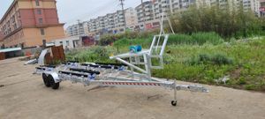 <span class=keywords><strong>Remolque</strong></span> de Catamarán de Aluminio de 9.8m (32 pies) con Ejes Tándem, Construido por el Cliente, con Literas de Madera, Autorización DOT y CE - Product Image 2